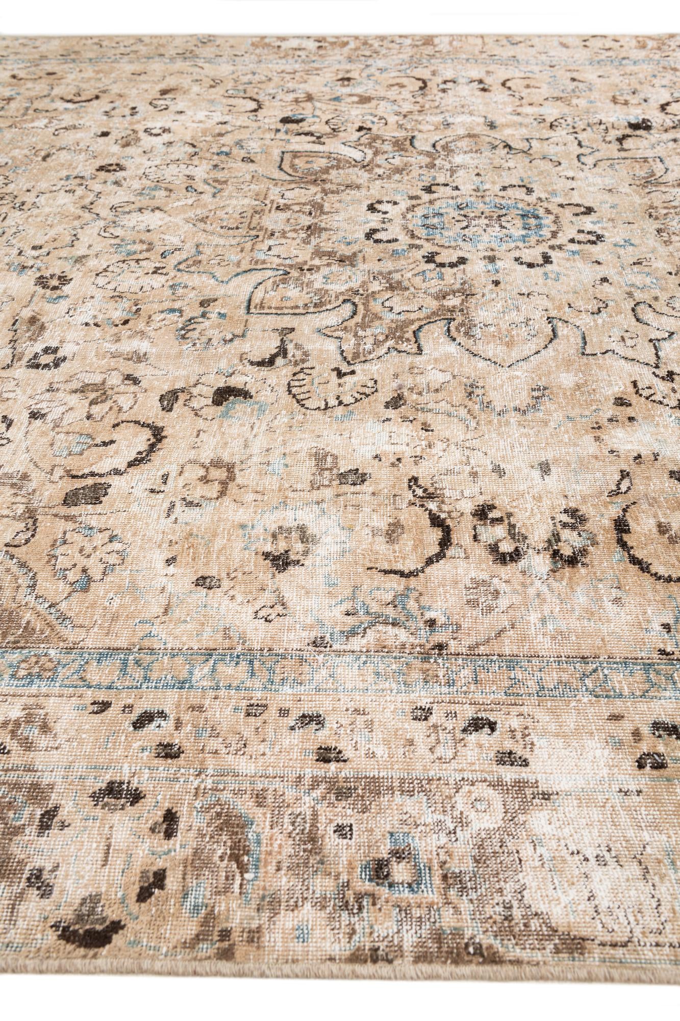 8' 8 x 11' 9 Hand Knotted Ultra Vintage Persian Wool Rug