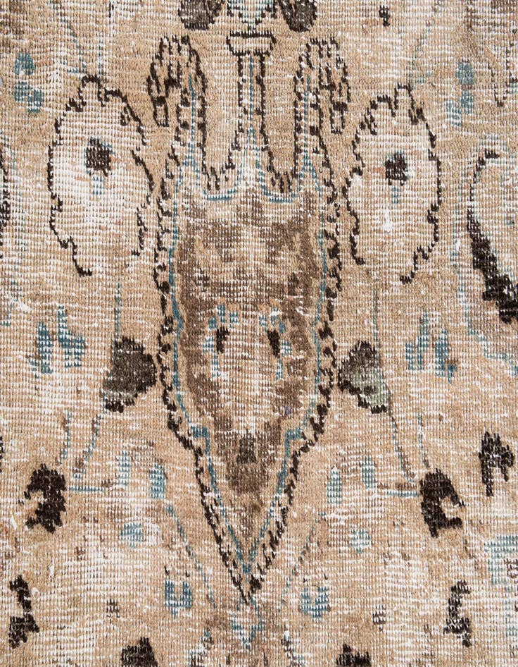 Detail image of 8' 8 x 11' 9  Hand Knotted Ultra Vintage Persian Wool Rug