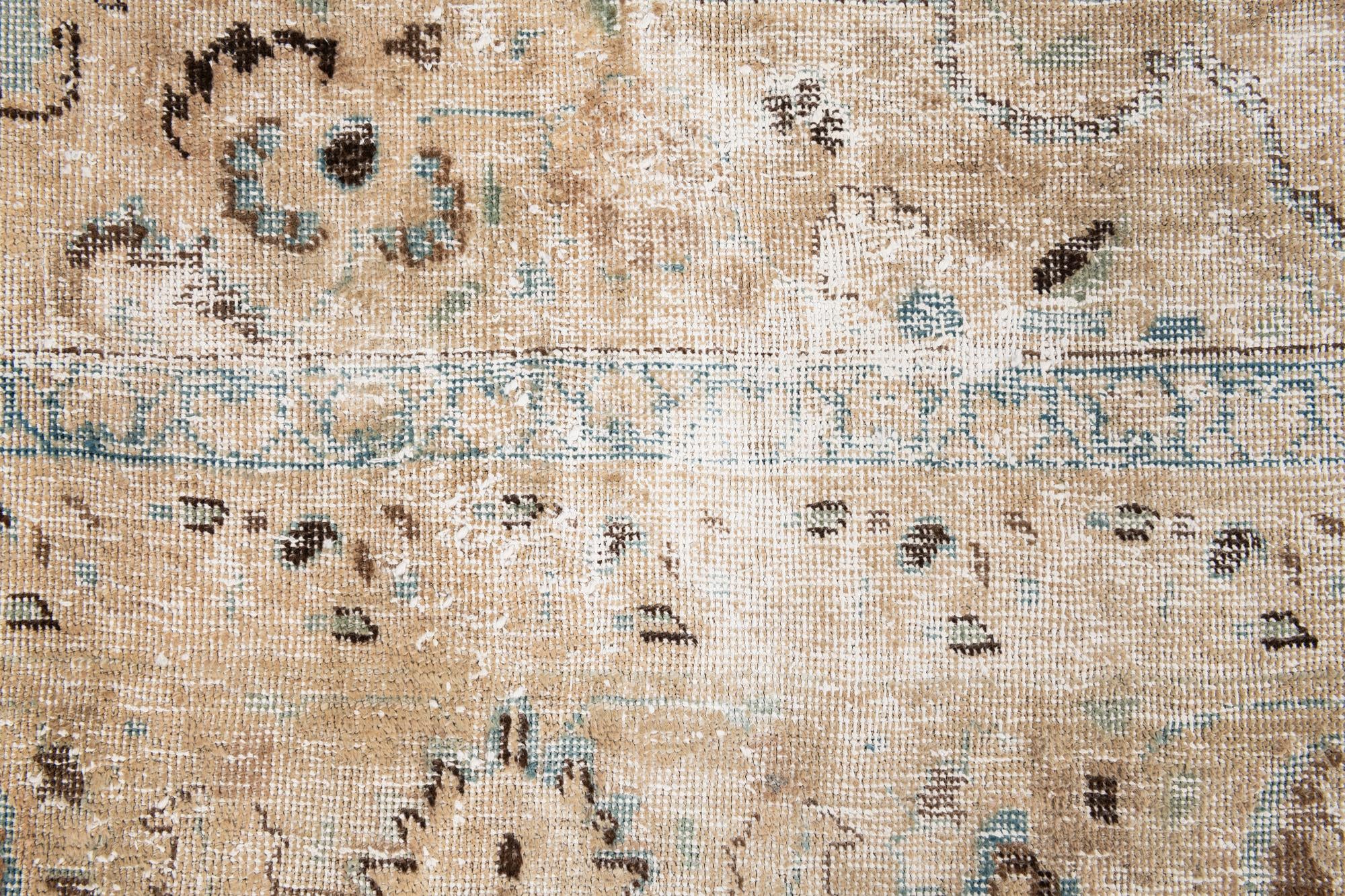 8' 8 x 11' 9 Hand Knotted Ultra Vintage Persian Wool Rug