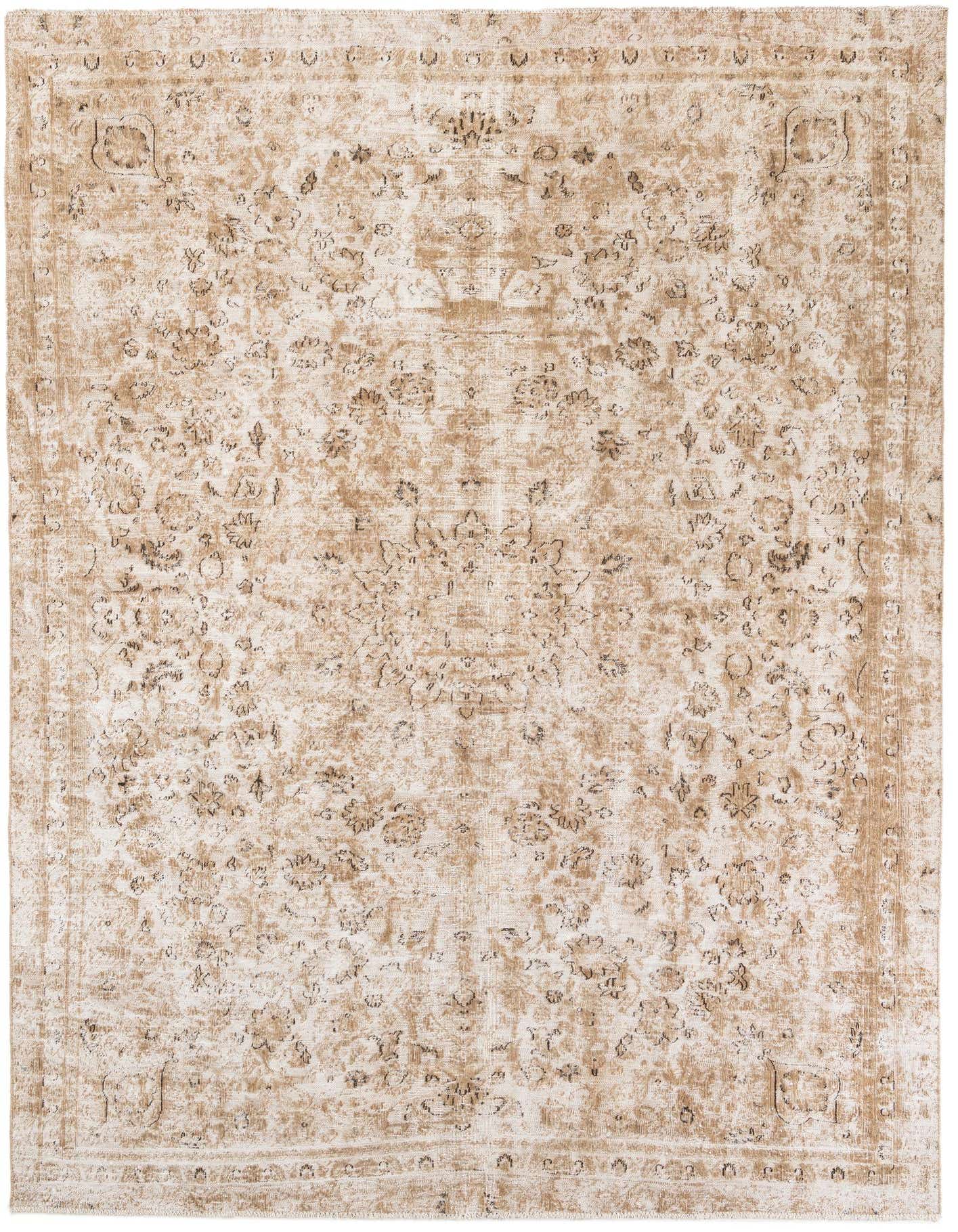 Primary image 7' 7 x 10' 9  Hand Knotted Ultra Vintage Persian Wool Rug