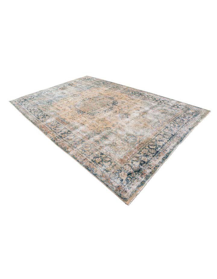 8' 1 x 12' Hand Knotted Ultra Vintage Persian Wool Rug
