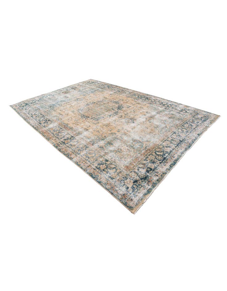 Detail image of 8' 1 x 12' Hand Knotted Ultra Vintage Persian Wool Rug