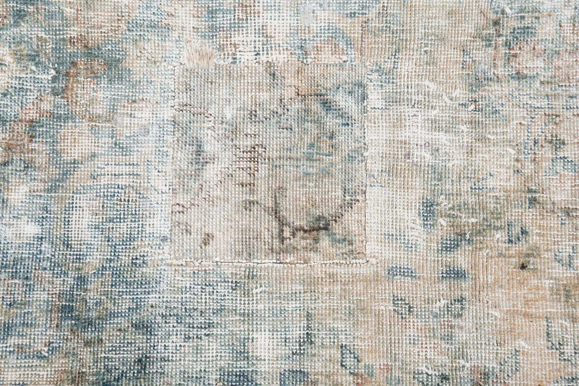 8' 1 x 12' Hand Knotted Ultra Vintage Persian Wool Rug