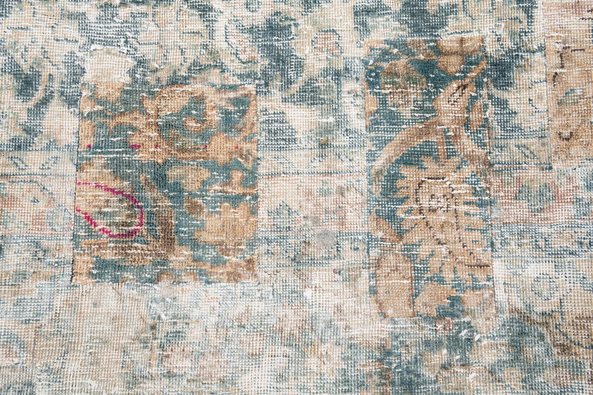 8' 1 x 12' Hand Knotted Ultra Vintage Persian Wool Rug