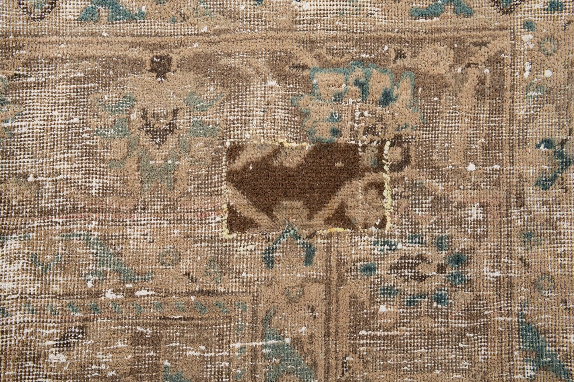 9' 7 x 11' 2 Hand Knotted Ultra Vintage Persian Wool Rug