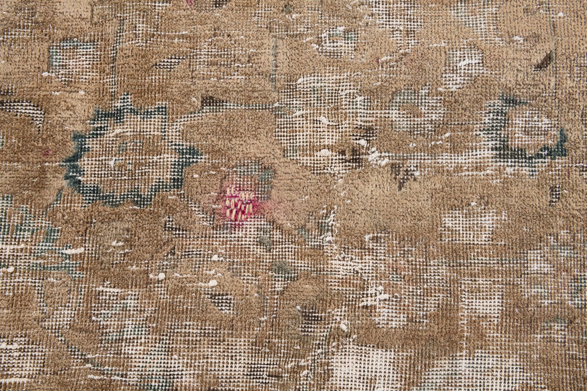 9' 7 x 11' 2 Hand Knotted Ultra Vintage Persian Wool Rug