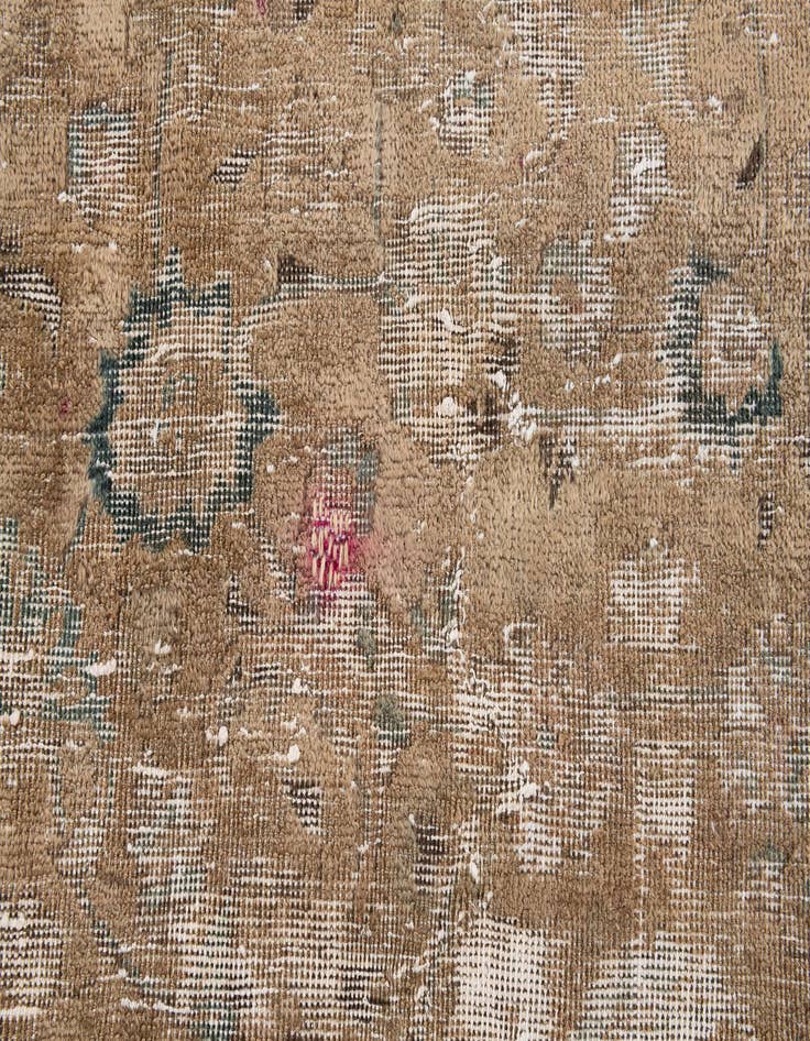Detail image of 9' 7 x 11' 2  Hand Knotted Ultra Vintage Persian Wool Rug