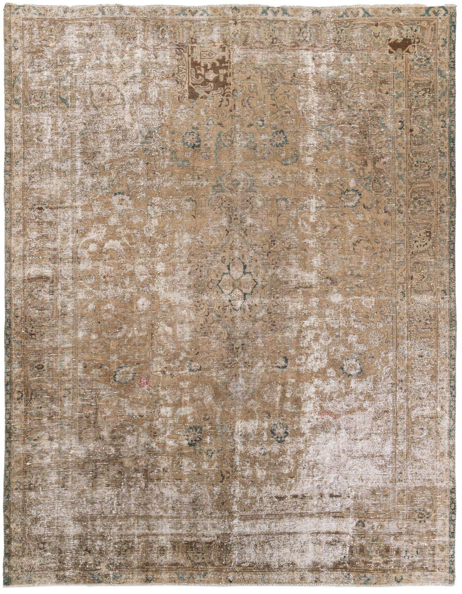 Primary image 9' 7 x 11' 2  Hand Knotted Ultra Vintage Persian Wool Rug