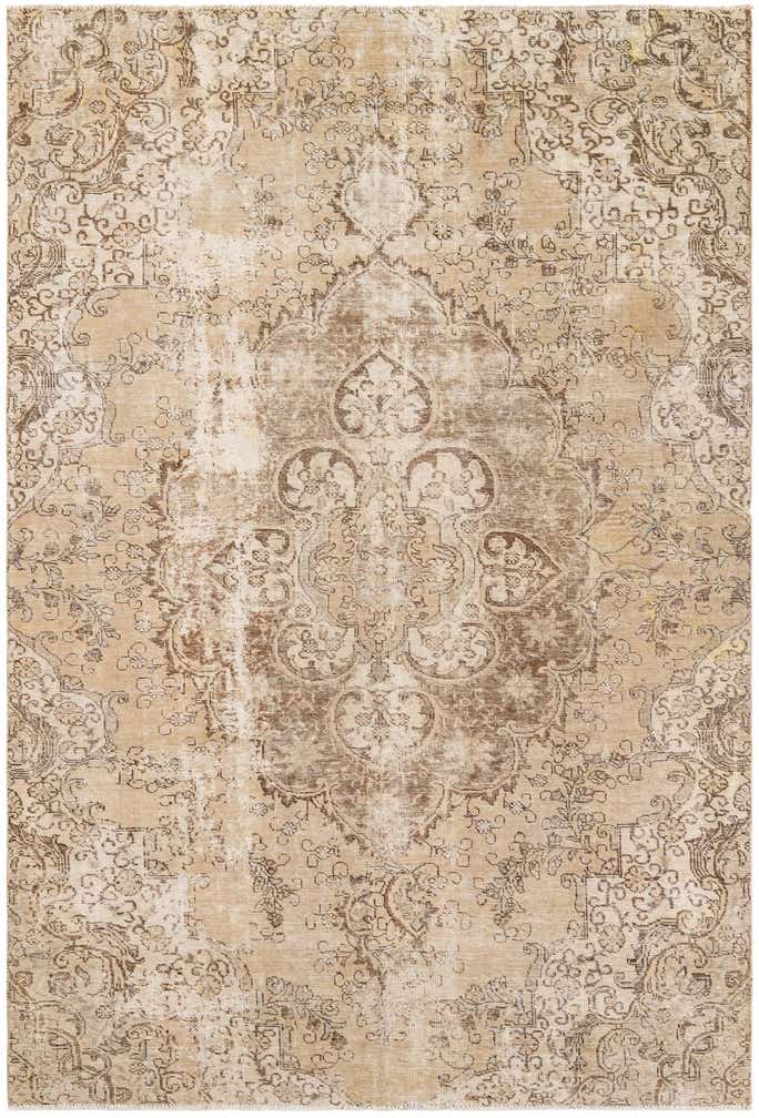 7' 6 x 11' 2 Hand Knotted Ultra Vintage Persian Wool Rug