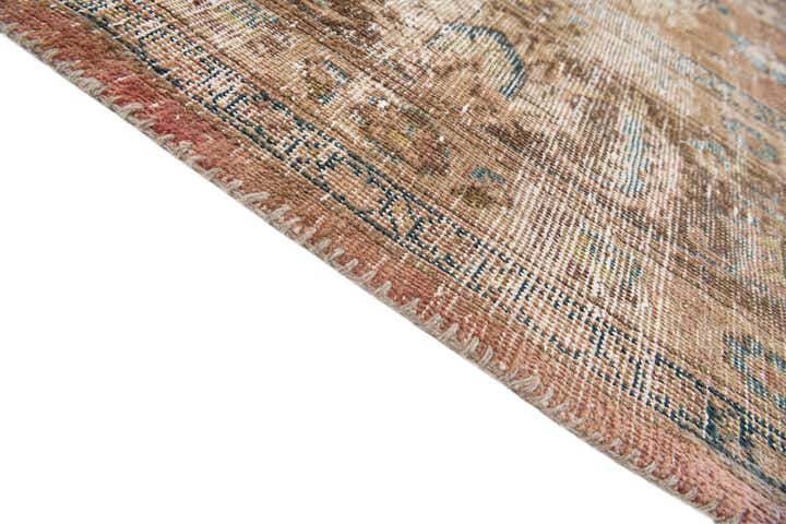 9' 4 x 11' 10 Hand Knotted Ultra Vintage Persian Wool Rug