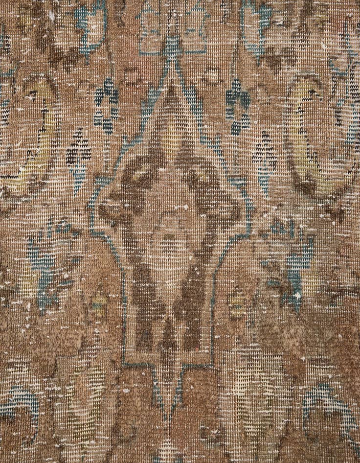 Detail image of 9' 4 x 11' 10  Hand Knotted Ultra Vintage Persian Wool Rug