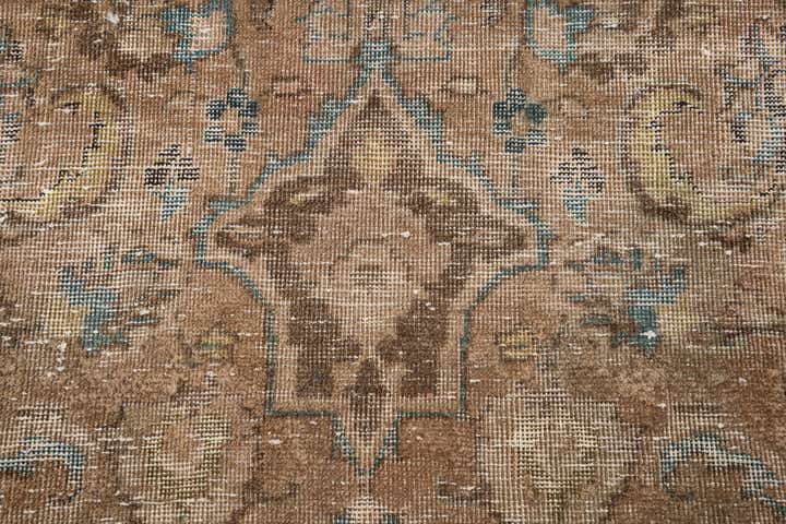 9' 4 x 11' 10 Hand Knotted Ultra Vintage Persian Wool Rug