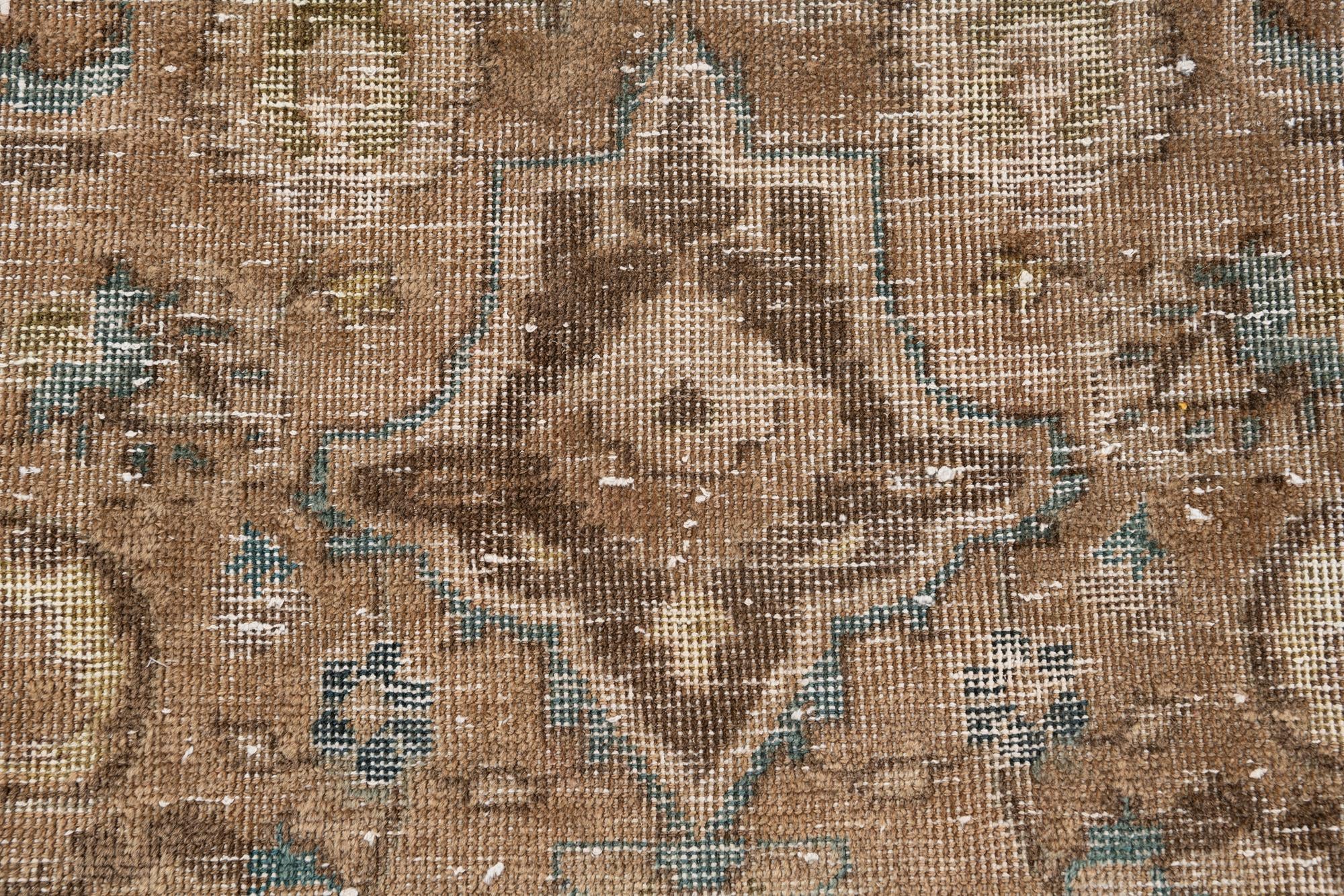 9' 4 x 11' 10 Hand Knotted Ultra Vintage Persian Wool Rug