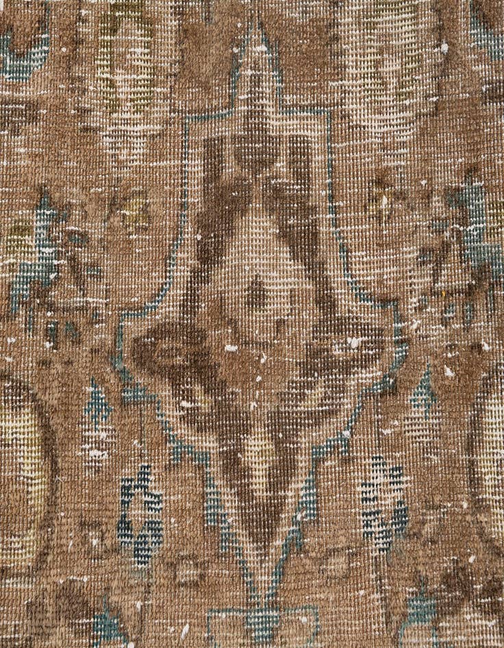 Detail image of 9' 4 x 11' 10  Hand Knotted Ultra Vintage Persian Wool Rug
