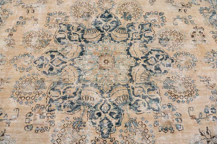 9' 6 x 11' 10 Hand Knotted Ultra Vintage Persian Wool Rug