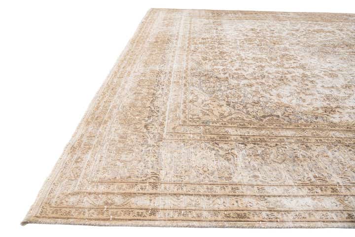 9' 7 x 12' 6 Hand Knotted Ultra Vintage Persian Wool Rug