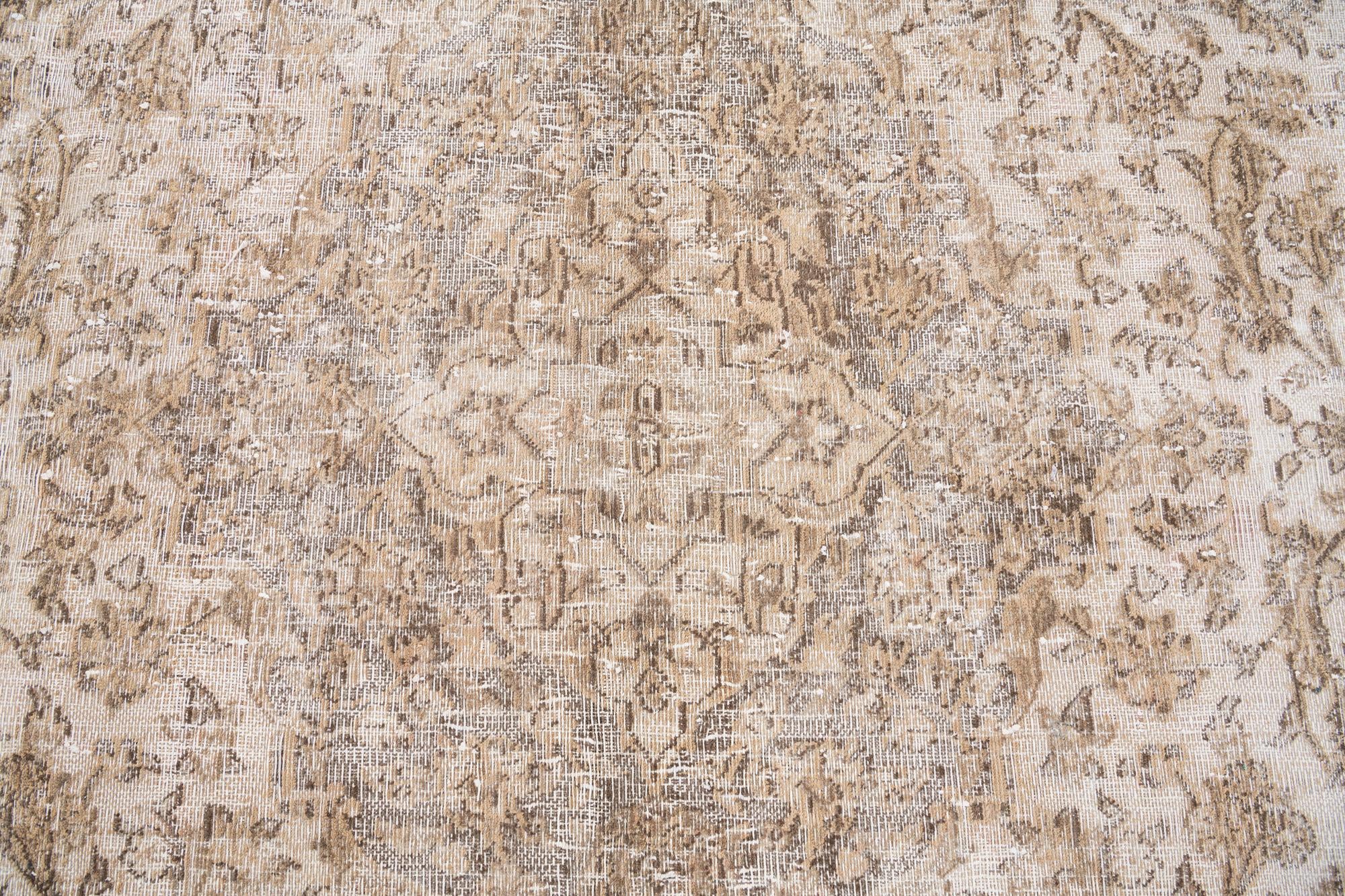9' 7 x 12' 6 Hand Knotted Ultra Vintage Persian Wool Rug