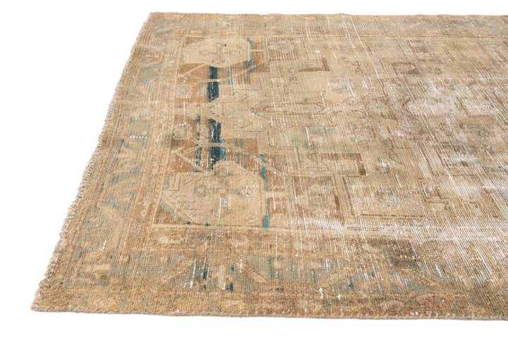 4' x 6' 9 Hand Knotted Ultra Vintage Persian Wool Rug