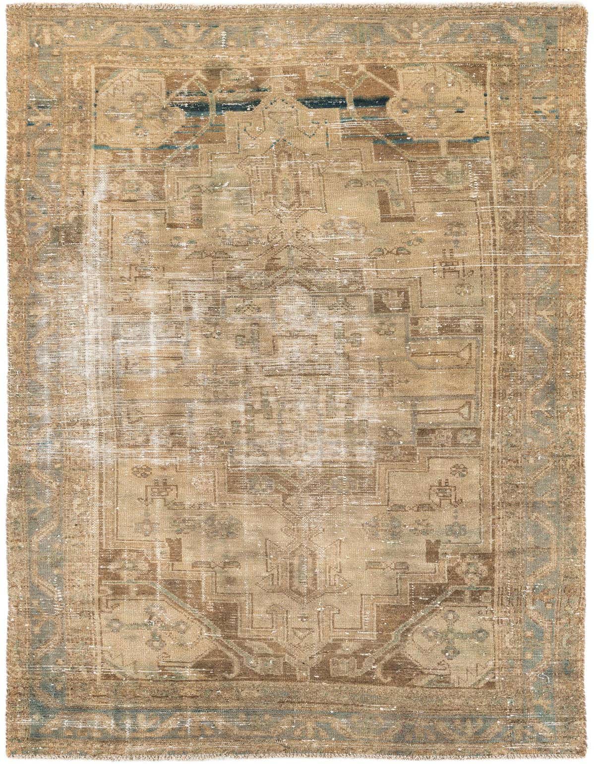 Primary image 4' x 6' 9  Hand Knotted Ultra Vintage Persian Wool Rug