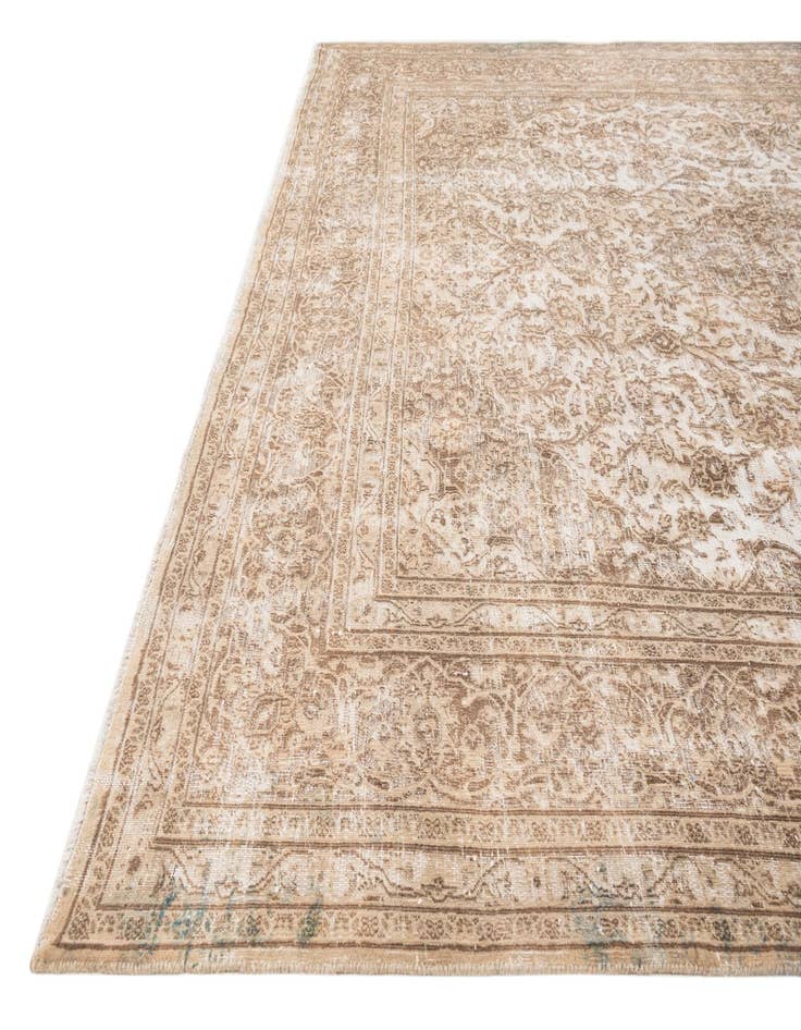 Detail image of 9' 7 x 12' 7  Hand Knotted Ultra Vintage Persian Wool Rug