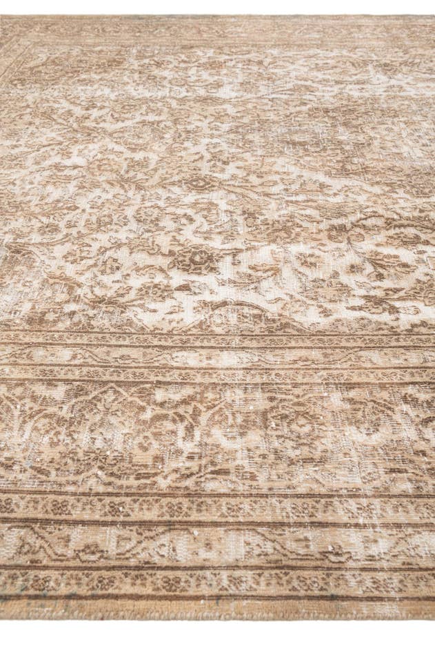 Detail image of 9' 7 x 12' 7 Hand Knotted Ultra Vintage Persian Wool Rug