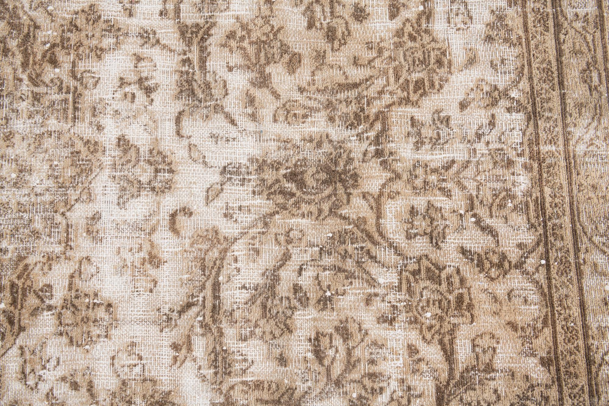 9' 7 x 12' 7 Hand Knotted Ultra Vintage Persian Wool Rug