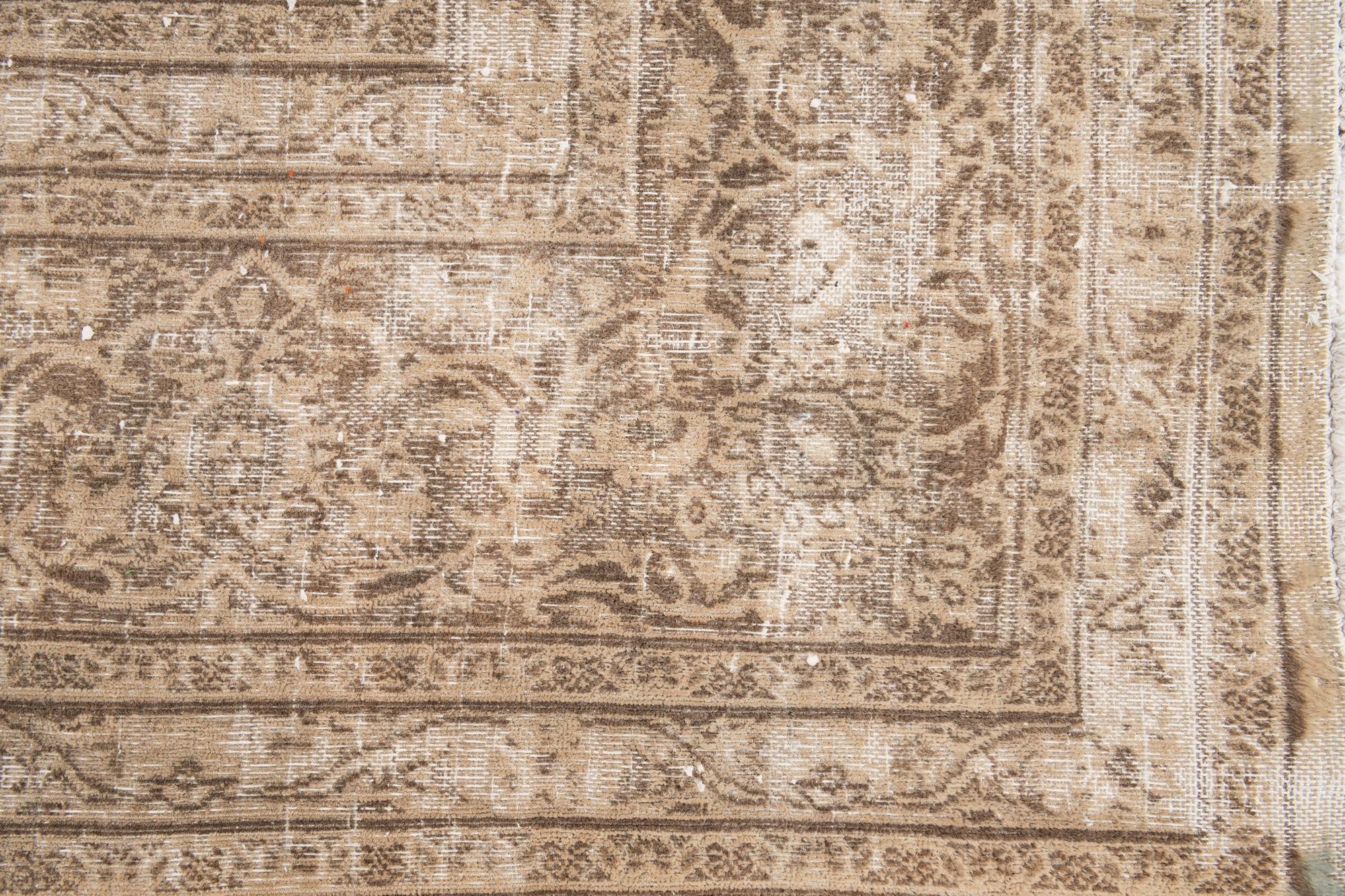 9' 7 x 12' 7 Hand Knotted Ultra Vintage Persian Wool Rug