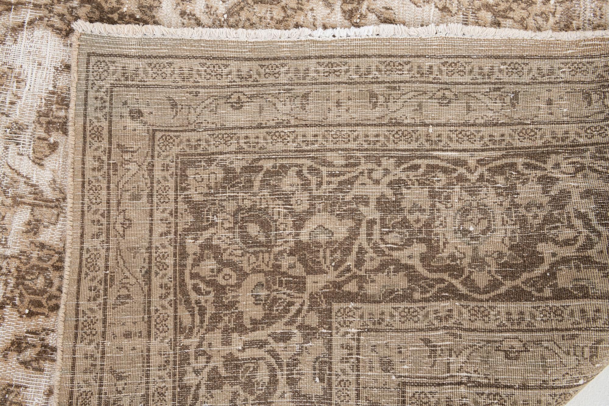 9' 7 x 12' 7 Hand Knotted Ultra Vintage Persian Wool Rug
