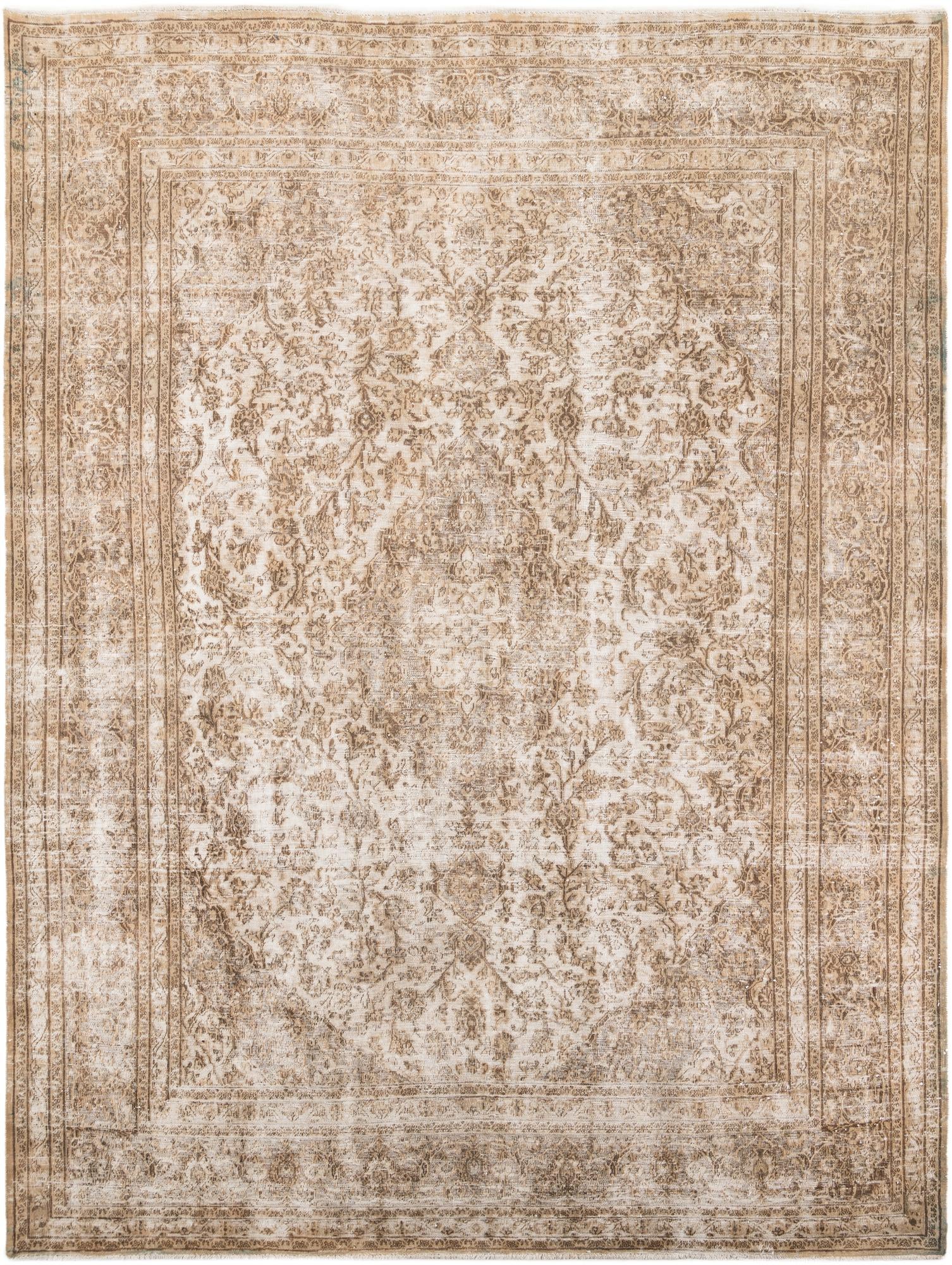 9' 7 x 12' 7 Hand Knotted Ultra Vintage Persian Wool Rug