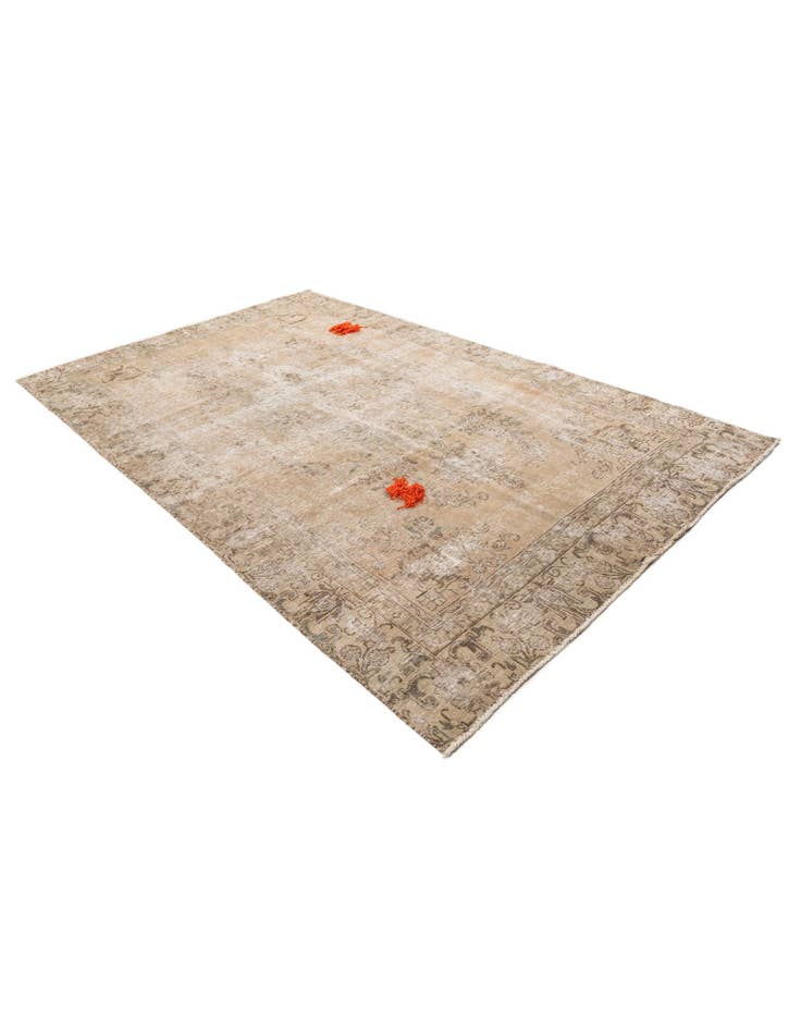 Detail image of 6' 6 x 10' 4  Hand Knotted Ultra Vintage Persian Wool Rug