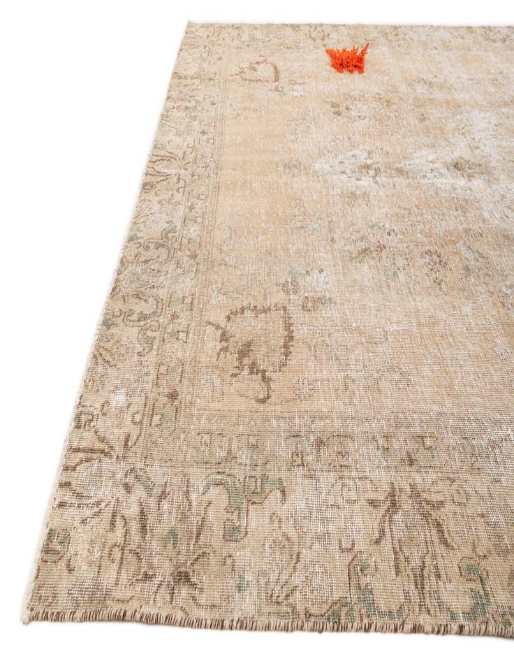 Detail image of 6' 6 x 10' 4  Hand Knotted Ultra Vintage Persian Wool Rug