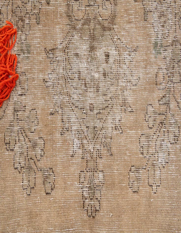 Detail image of 6' 6 x 10' 4  Hand Knotted Ultra Vintage Persian Wool Rug