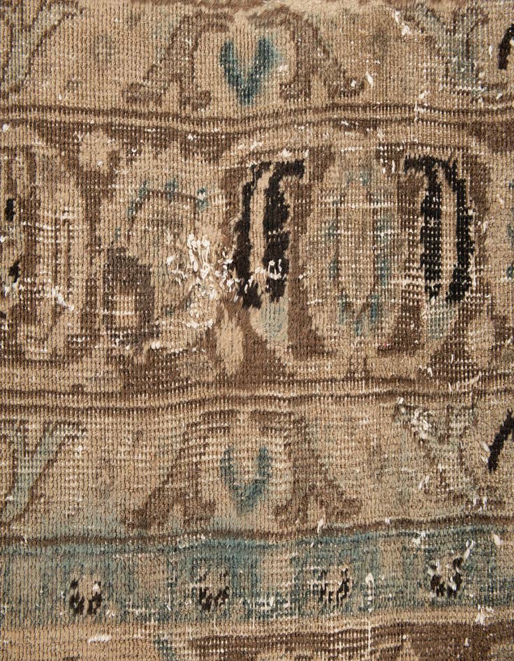Detail image of 9' x 11' 6  Hand Knotted Ultra Vintage Persian Wool Rug