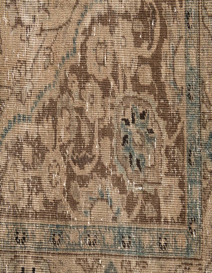 Detail image of 9' x 11' 6  Hand Knotted Ultra Vintage Persian Wool Rug