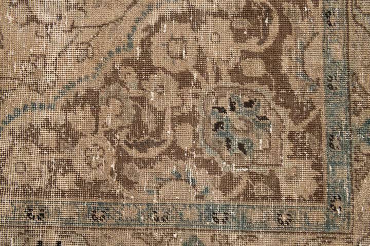 9' x 11' 6 Hand Knotted Ultra Vintage Persian Wool Rug