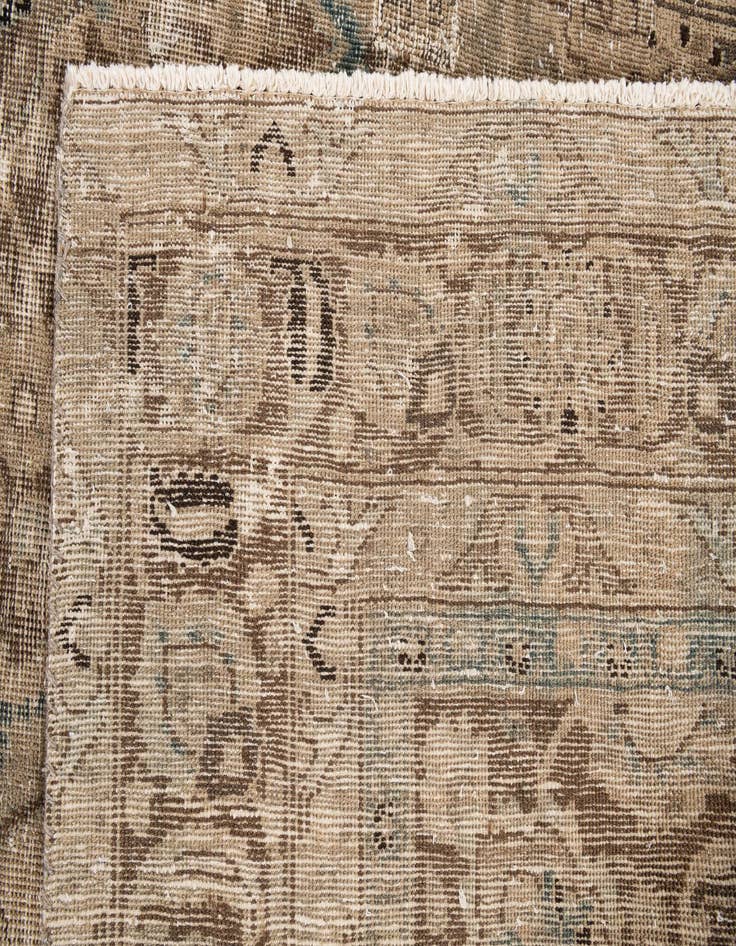Detail image of 9' x 11' 6  Hand Knotted Ultra Vintage Persian Wool Rug