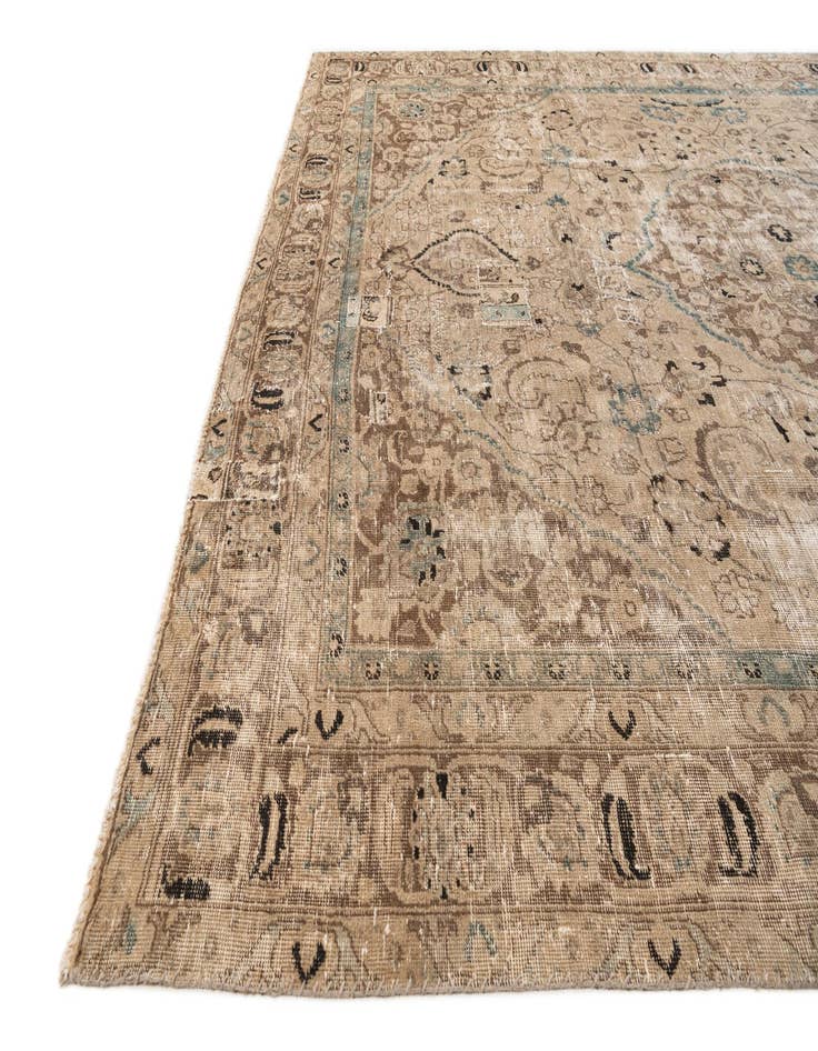 Detail image of 9' x 11' 6  Hand Knotted Ultra Vintage Persian Wool Rug