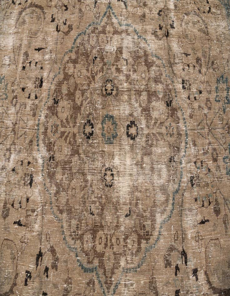 Detail image of 9' x 11' 6  Hand Knotted Ultra Vintage Persian Wool Rug