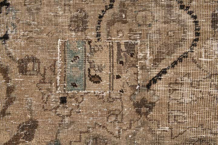 9' x 11' 6 Hand Knotted Ultra Vintage Persian Wool Rug