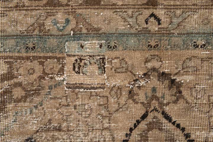 9' x 11' 6 Hand Knotted Ultra Vintage Persian Wool Rug