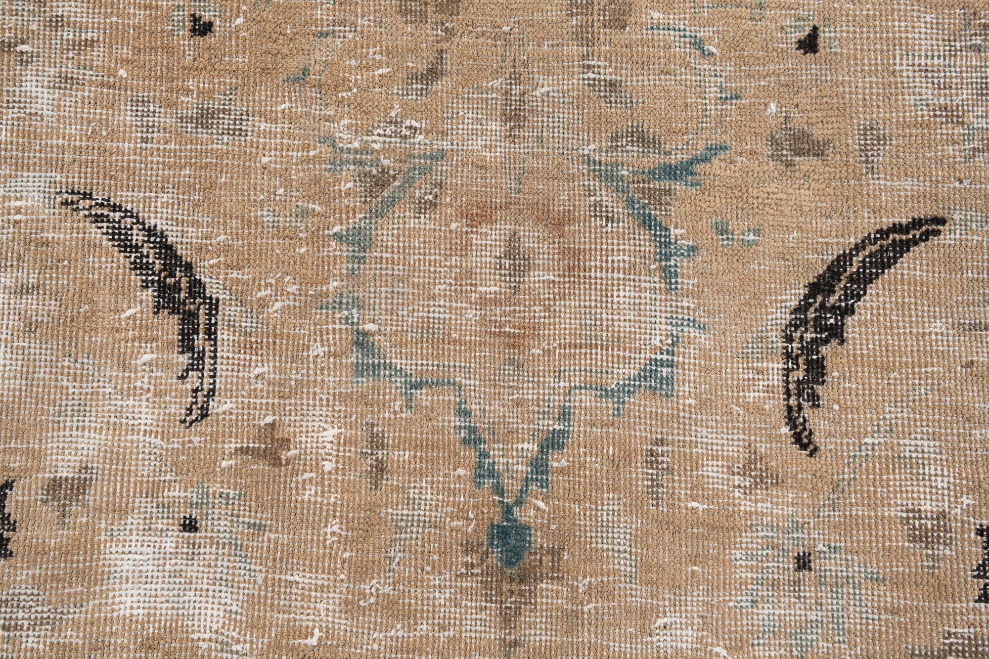 9' 10 x 12' 7 Hand Knotted Ultra Vintage Persian Wool Rug