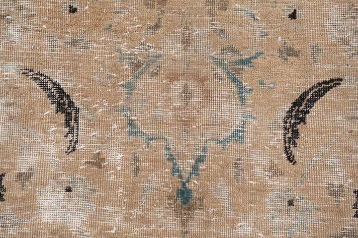9' 10 x 12' 7 Hand Knotted Ultra Vintage Persian Wool Rug