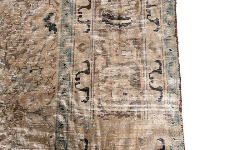 9' 10 x 12' 7 Hand Knotted Ultra Vintage Persian Wool Rug