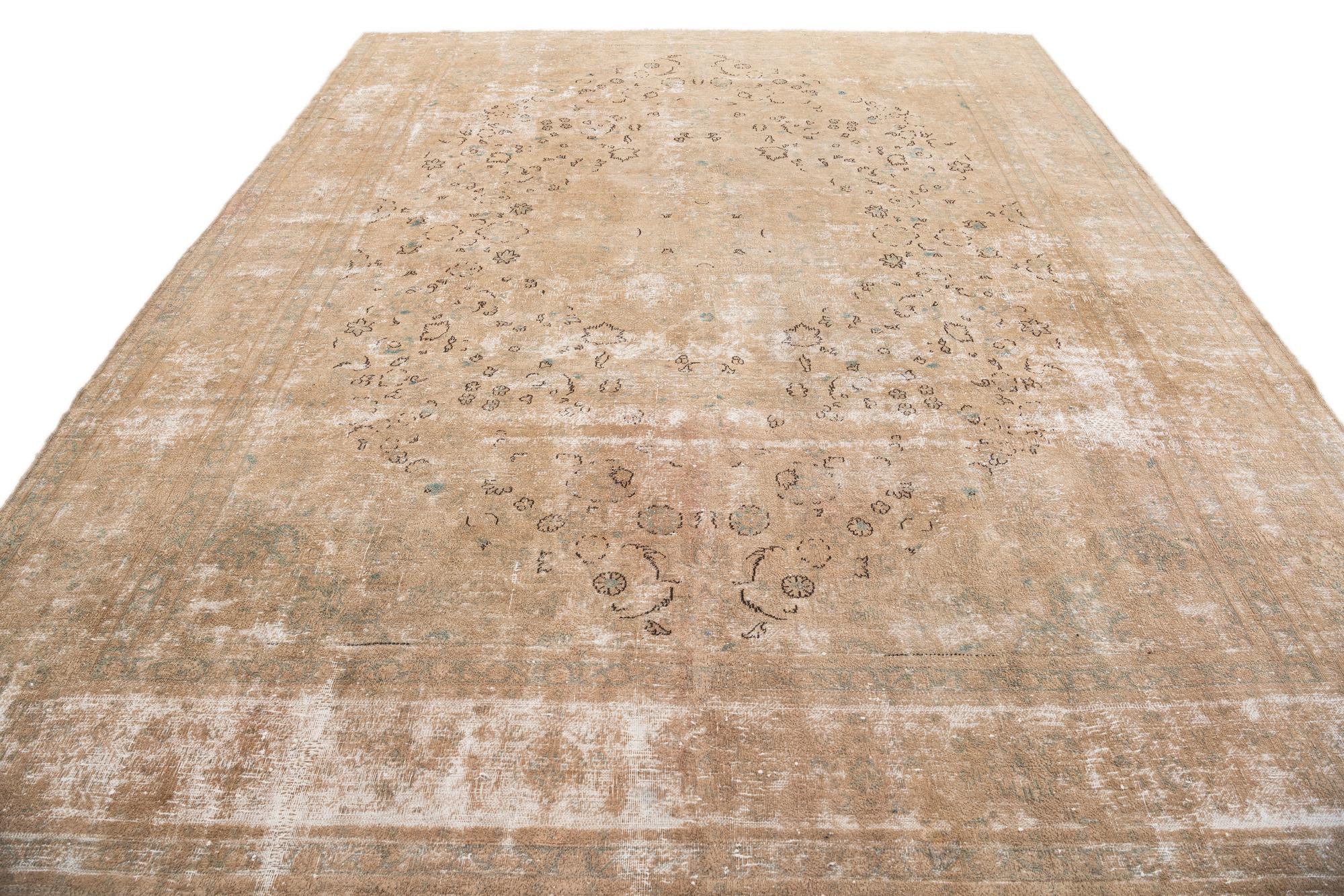 9' 6 x 12' Hand Knotted Ultra Vintage Persian Wool Rug