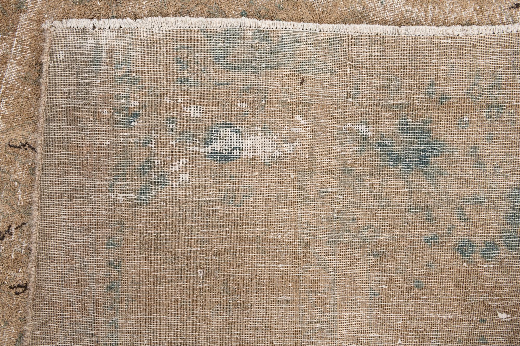 9' 6 x 12' Hand Knotted Ultra Vintage Persian Wool Rug