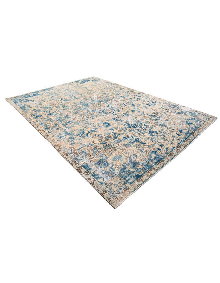 Detail image of 9' 8 x 11' 2 Hand Knotted Ultra Vintage Persian Wool Rug