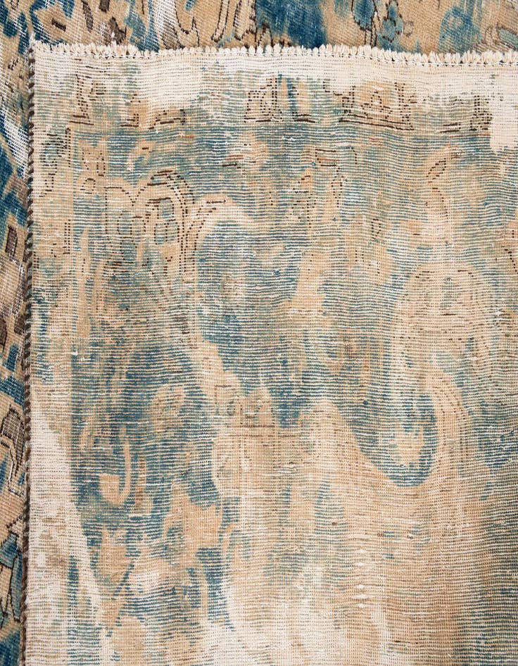 Detail image of 9' 8 x 11' 2  Hand Knotted Ultra Vintage Persian Wool Rug