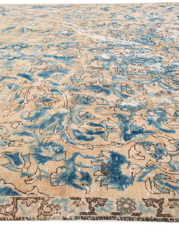 Detail image of 9' 8 x 11' 2  Hand Knotted Ultra Vintage Persian Wool Rug