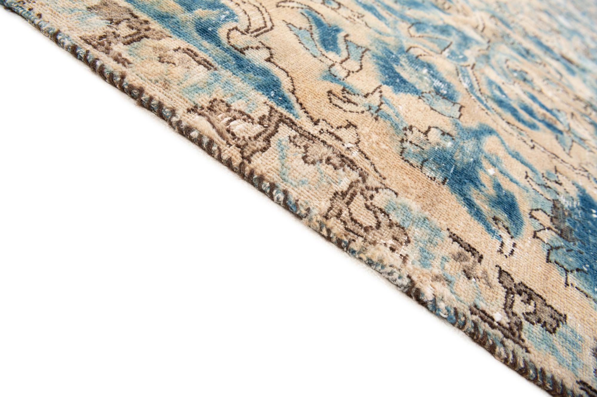 9' 8 x 11' 2 Hand Knotted Ultra Vintage Persian Wool Rug