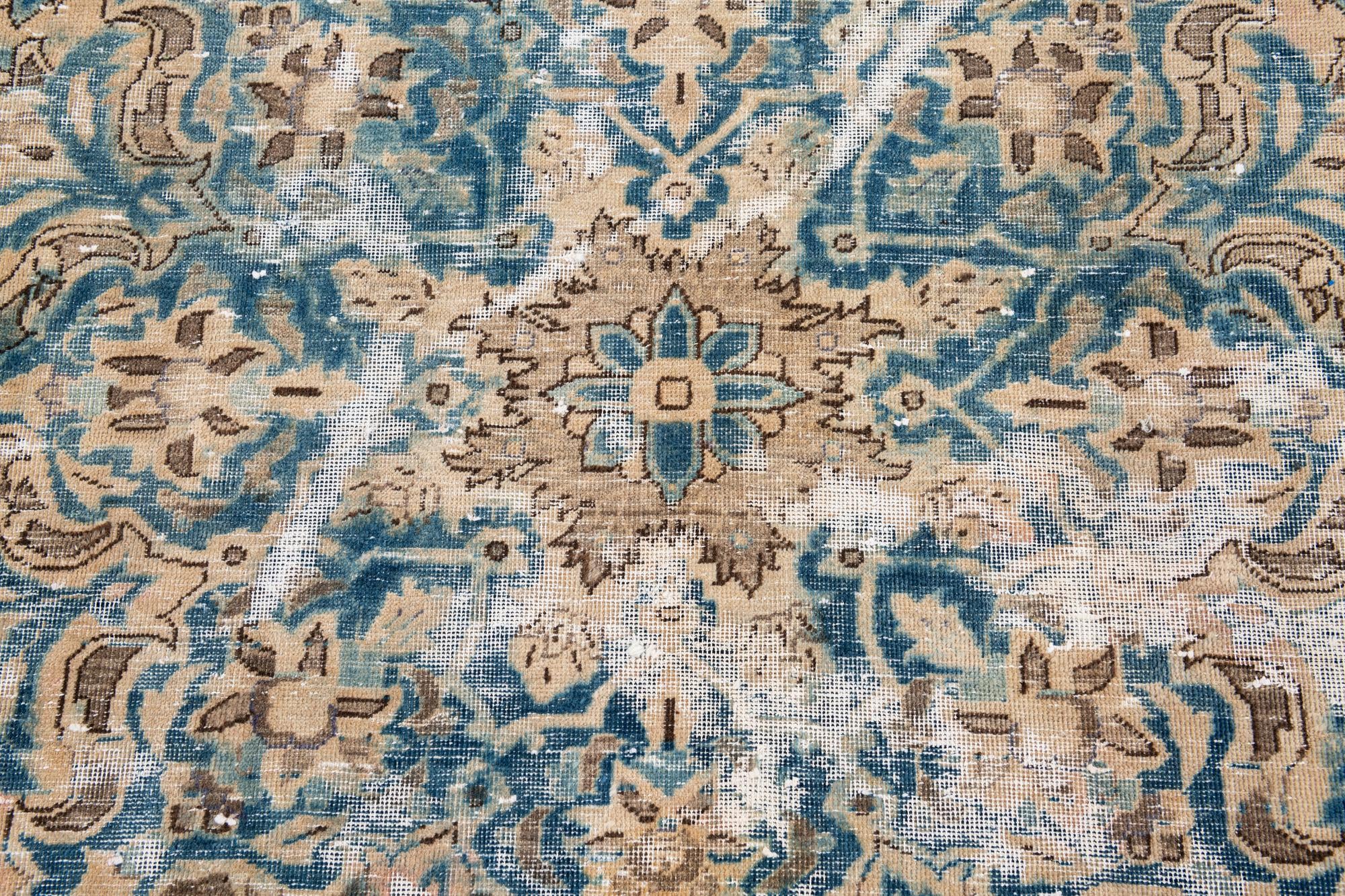 9' 8 x 11' 2 Hand Knotted Ultra Vintage Persian Wool Rug